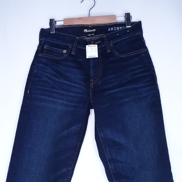 Madewell Women's Skinny Dark Wash Jeans Size W28/L30 - Picture 2 of 9